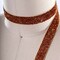 5/8" Burnt Orange Glitter Elastic Trim Halloween Craft Headbands DIY Sewing 2 Yards